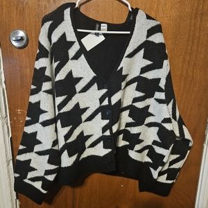 Houndstooth Cardigan